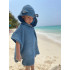 Kinder Sommerjacke mit Kapuze und blauen Ohren