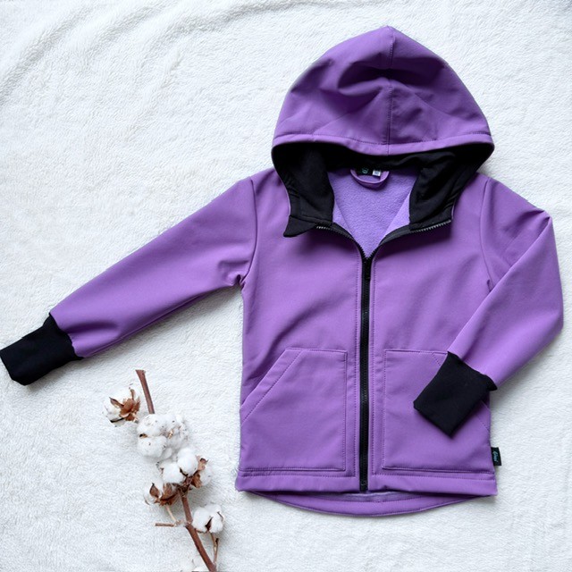 Kinder Softshelljacke lila