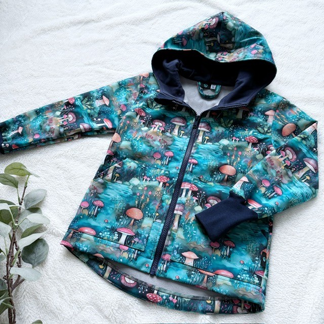 Kinder Softshelljacke Pilze