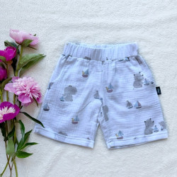 Kinder-Sommer-Musselin-Bermudas Seefahrer