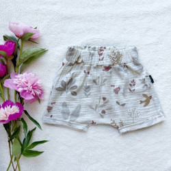 Kinder-Sommer-Musselin-Shorts Wald
