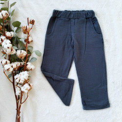 Kinder Sommer Muselint Hosen Indigo