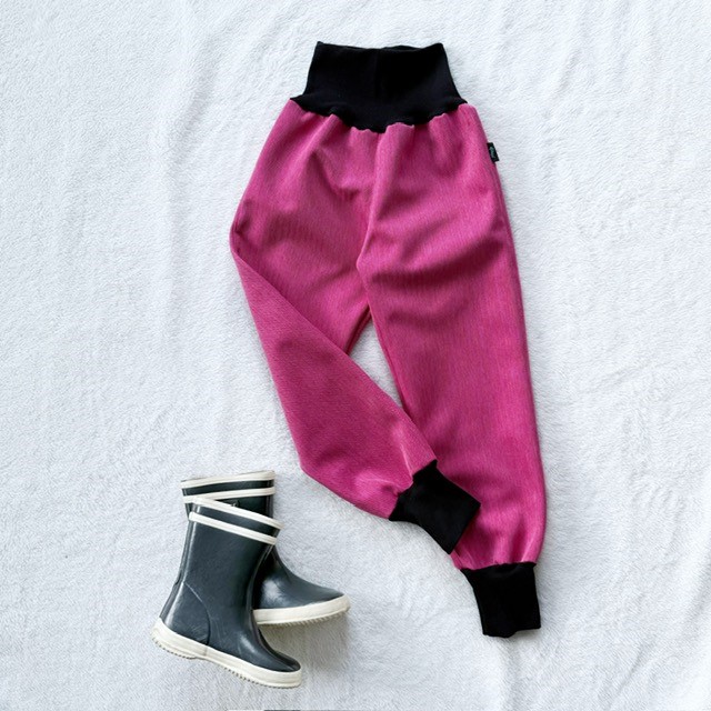 Kinder gefütterte Softshell-Hosen rosa - Fischgrätenmuster