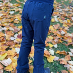 Mädchen Softshell gefütterte Hose dunkelblau