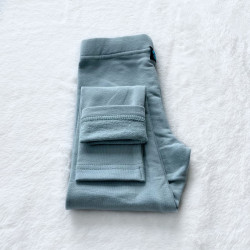 Kinder Winter gefütterte Leggings hellblau