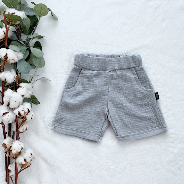 Kinder Sommer Muschel Bermuda blassrosa
