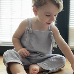 Graue Kinder Sommermuskelträger