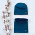Kindermantel mit Futter (Tunnel) Petroleum