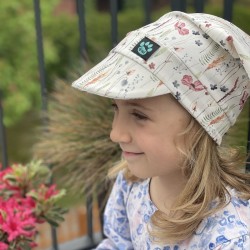 Kinder Sommerhut mit Schirm SANFTE BLÜTEN