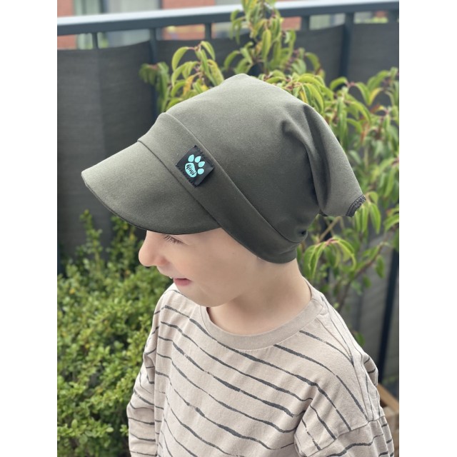 Kinder Sommerhut mit Schirm khaki