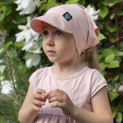 Kinder Sommerhut mit Schirm rosa