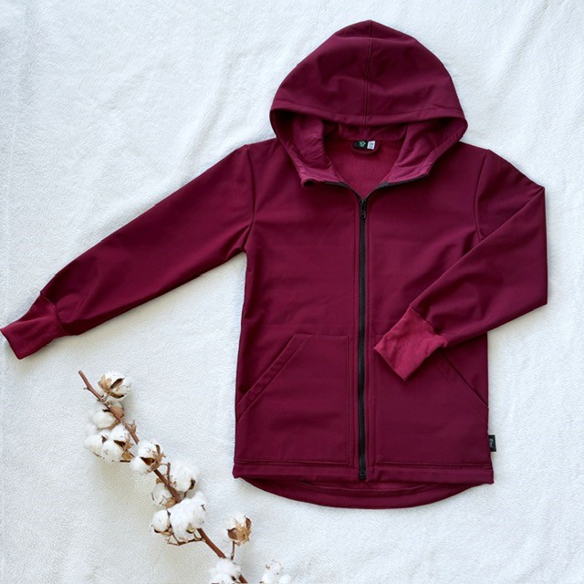 Kinder Softshelljacke bordeaux
