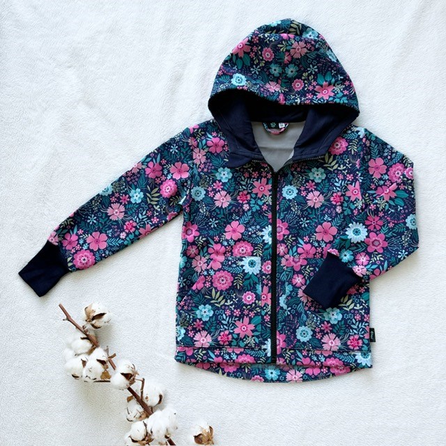 Kinder Softshelljacke BLUMEN