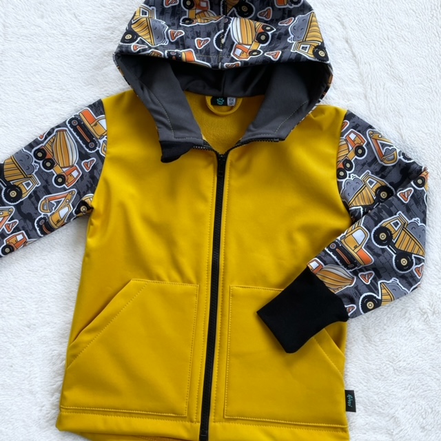 Kinder Softshelljacke BAUMASCHINEN