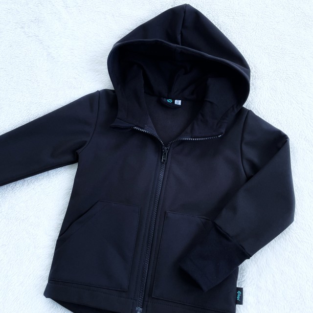 Kinder Softshelljacke schwarz